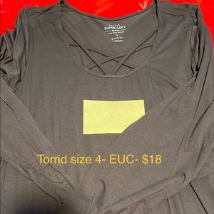 Torrid size 4 long sleeve shirt